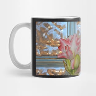 Studies in Glass Brick #4--Amaryllis Mug